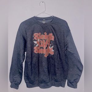 Etsy Heather Blue Crew Neck